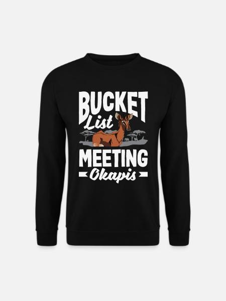 Funny zookeeper okapi lover - Unisex Sweatshirt - black