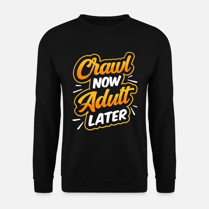 Crawled Pub Crawl Alcohol Drinking - Unisex Sweatshirt - black