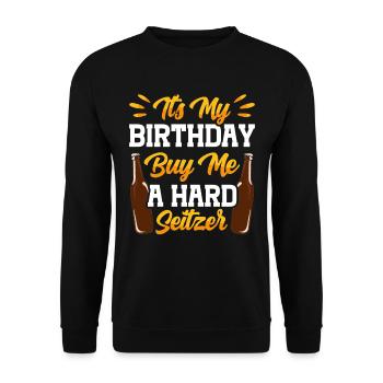 Crawled Pub Crawl Alcohol Drinking - Unisex Pullover - Schwarz - Vorne - Alina (178cm) & Michal (187cm)
