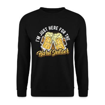Crawled Pub Crawl Alcohol Drinking - Unisex Pullover - Schwarz - Vorne - Alina (178cm) & Michal (187cm)