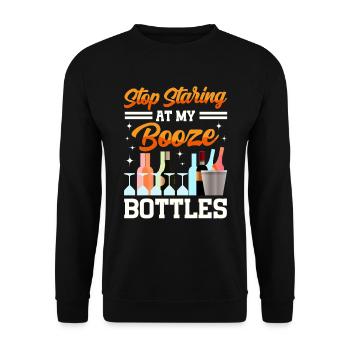Crawled Pub Crawl Alcohol Drinking - Unisex Pullover - Schwarz - Vorne - Alina (178cm) & Michal (187cm)