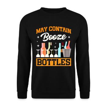Crawled Pub Crawl Alcohol Drinking - Unisex Pullover - Schwarz - Vorne - Alina (178cm) & Michal (187cm)