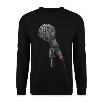 Poet Spoken Word Stand-Up Comedian - Unisex Sweatshirt - black - Front - Alina (178cm) & Michal (187cm)