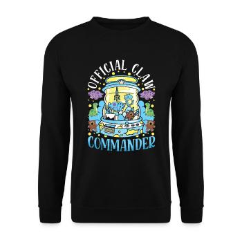 Claw Game Funny Claw Machine - Unisex Sweatshirt - black - Front - Alina (178cm) & Michal (187cm)