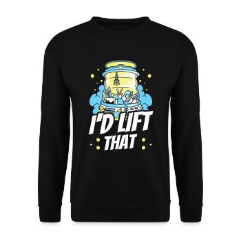 Claw Game Funny Claw Machine - Unisex Sweatshirt - black - Front - Alina (178cm) & Michal (187cm)