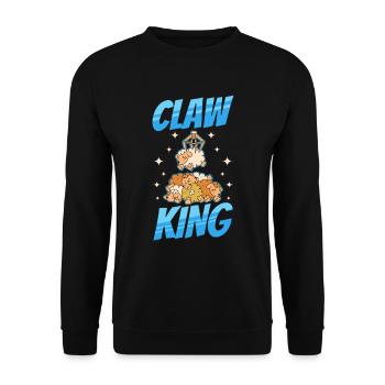 Claw Game Funny Claw Machine - Unisex Sweatshirt - black - Front - Alina (178cm) & Michal (187cm)