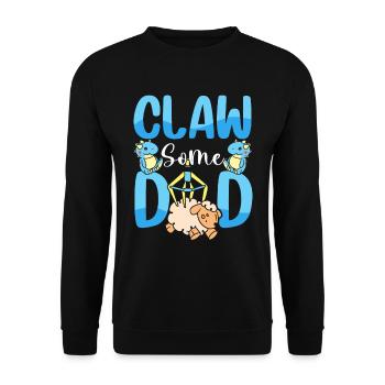 Claw Game Funny Claw Machine - Unisex Sweatshirt - black - Front - Alina (178cm) & Michal (187cm)
