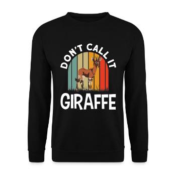 Lustiger Tierpfleger Okapi-liebhaber - Unisex Pullover - Schwarz - Vorne - Alina (178cm) & Michal (187cm)