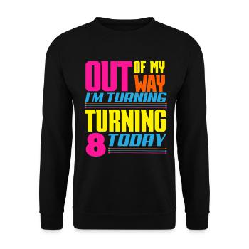 Lasertag-geburtstagsfeier – Lasertag 8 - Unisex Pullover - Schwarz - Vorne - Alina (178cm) & Michal (187cm)