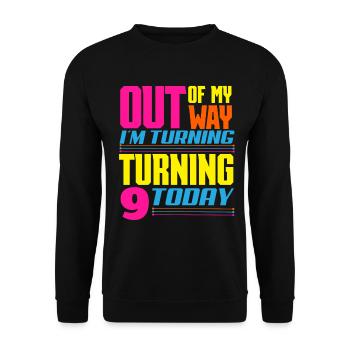 Lasertag-geburtstagsfeier – Lasertag 9 - Unisex Pullover - Schwarz - Vorne - Alina (178cm) & Michal (187cm)