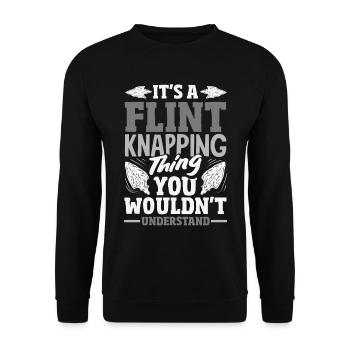 Arrowhead Hunter Archery Arrowhead - Unisex Sweatshirt - black - Front - Alina (178cm) & Michal (187cm)