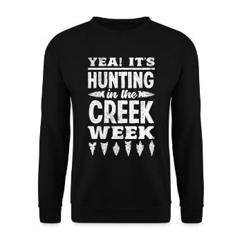 Arrowhead Hunter Archery Arrowhead - Unisex Sweatshirt - black - Front - Alina (178cm) & Michal (187cm)