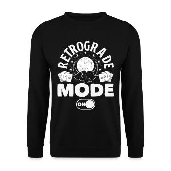 Retrograde planets Mercury retrograde - Unisex Sweatshirt - black - Front - Alina (178cm) & Michal (187cm)
