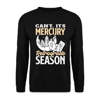 Retrograde planets Mercury retrograde - Unisex Sweatshirt - black - Front - Alina (178cm) & Michal (187cm)