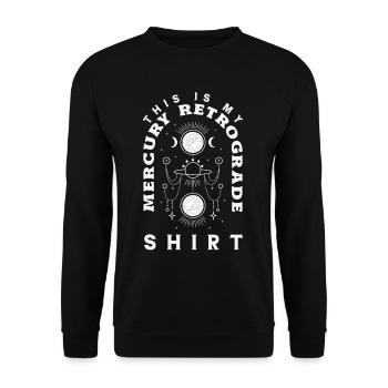 Retrograde planets Mercury Retrograde - Unisex Sweatshirt - black - Front - Alina (178cm) & Michal (187cm)