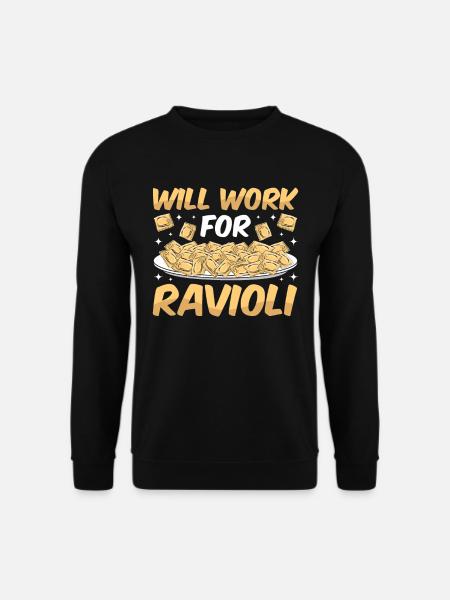 Funny Italian Ravioli Pasta - Unisex Sweatshirt - black