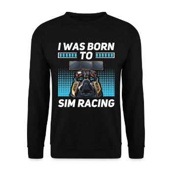 Simulator Cockpit Esports Sim Racing - Unisex Pullover - Schwarz - Vorne - Alina (178cm) & Michal (187cm)