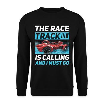 Simulator Cockpit Esports Sim Racing - Unisex Pullover - Schwarz - Vorne - Alina (178cm) & Michal (187cm)