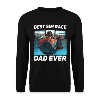 Simulator Cockpit Esports Sim Racing - Unisex Pullover - Schwarz - Vorne - Alina (178cm) & Michal (187cm)