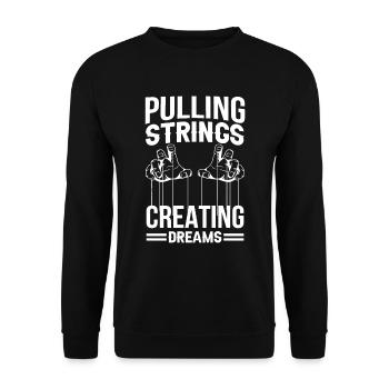Puppeteer, puppeteer - Unisex Sweatshirt - black - Front - Alina (178cm) & Michal (187cm)