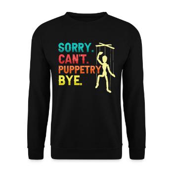 Puppeteer, puppeteer - Unisex Sweatshirt - black - Front - Alina (178cm) & Michal (187cm)