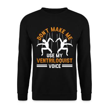 Puppeteer, puppeteer - Unisex Sweatshirt - black - Front - Alina (178cm) & Michal (187cm)
