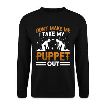 Puppeteer, puppeteer - Unisex Sweatshirt - black - Front - Alina (178cm) & Michal (187cm)