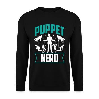 Puppeteer, puppeteer - Unisex Sweatshirt - black - Front - Alina (178cm) & Michal (187cm)