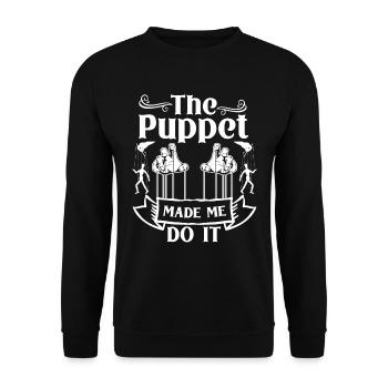 Puppeteer, puppeteer - Unisex Sweatshirt - black - Front - Alina (178cm) & Michal (187cm)