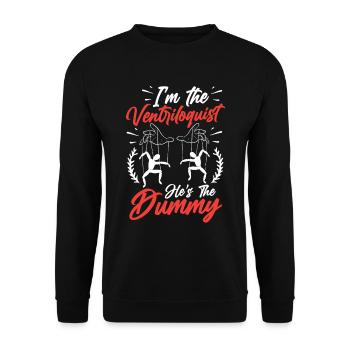 Puppeteer, puppeteer - Unisex Sweatshirt - black - Front - Alina (178cm) & Michal (187cm)
