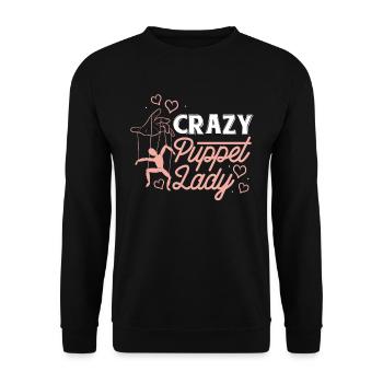 Puppeteer, puppeteer - Unisex Sweatshirt - black - Front - Alina (178cm) & Michal (187cm)
