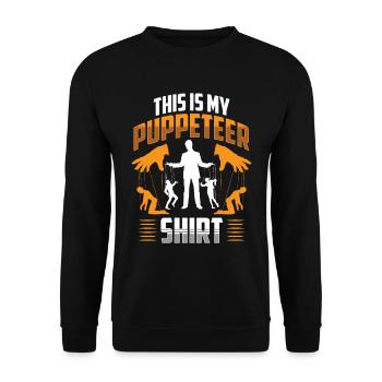 Puppeteer, puppeteer - Unisex Sweatshirt - black - Front - Alina (178cm) & Michal (187cm)
