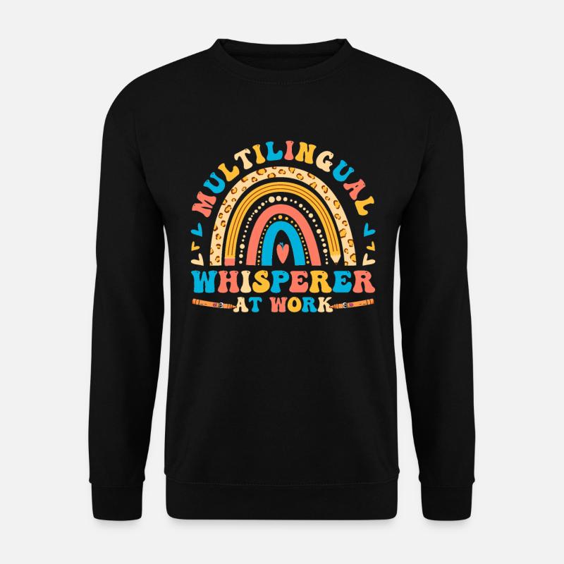 Englischlehrer Englischlerner ELL-Lehrer - Unisex Pullover - Schwarz