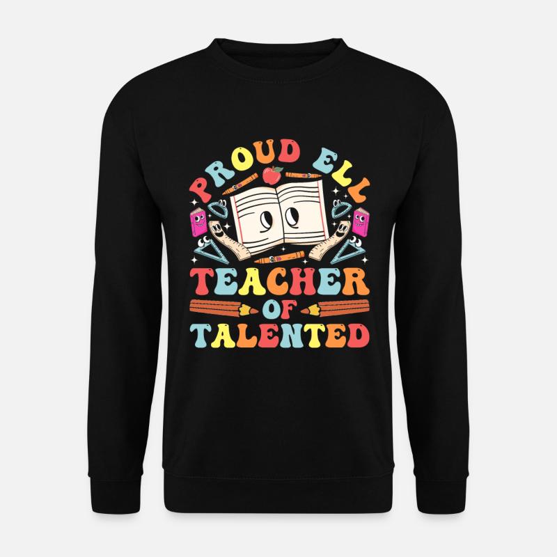 Englischlehrer Englischlerner ELL-Lehrer - Unisex Pullover - Schwarz