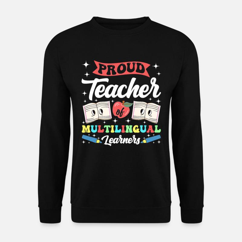 Englischlehrer Englischlerner ELL-Lehrer - Unisex Pullover - Schwarz