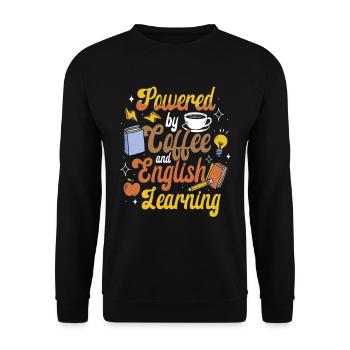 English Teacher English Learner ELL Teacher - Unisex Sweatshirt - black - Front - Alina (178cm) & Michal (187cm)