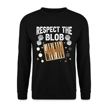 Brettspiel Lustiges Backgammon - Unisex Pullover - Schwarz - Vorne - Alina (178cm) & Michal (187cm)