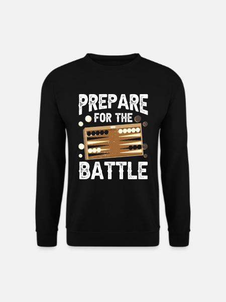 Board Game Funny Backgammon - Unisex Sweatshirt - black