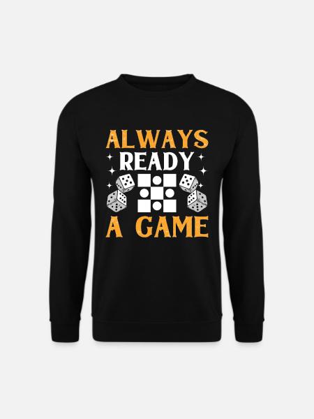 Board Game Funny Backgammon - Unisex Sweatshirt - black