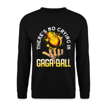 Dodgeball Hexagon Pit Sports Gaga Ball - Unisex Sweatshirt - black - Front - Alina (178cm) & Michal (187cm)