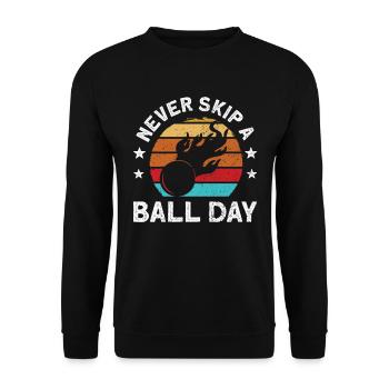 Ballon Dodgeball Hexagon Pit Sports Gaga - Sweat-shirt Unisexe - noir - Devant - Alina (178cm) & Michal (187cm)