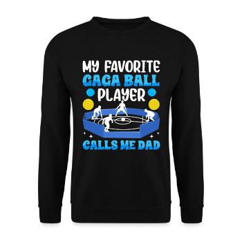 Dodgeball Hexagon Pit Sports Gaga Ball - Unisex Sweatshirt - black - Front - Alina (178cm) & Michal (187cm)