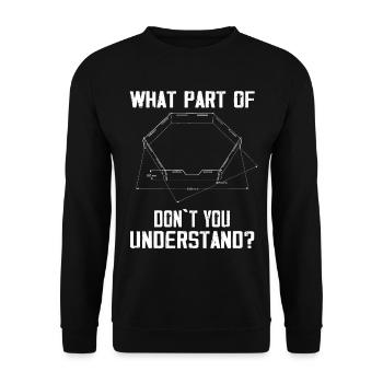 Dodgeball Hexagon Pit Sports Gaga Ball - Unisex Sweatshirt - black - Front - Alina (178cm) & Michal (187cm)