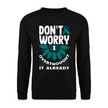 Sarcelle d’hiver SSPT Stress Trouble anxieux - Sweat-shirt Unisexe - noir - Devant - Alina (178cm) & Michal (187cm)