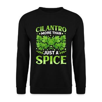 Coriander Day Coriander Hater Coriander - Unisex Sweatshirt - black - Front - Alina (178cm) & Michal (187cm)