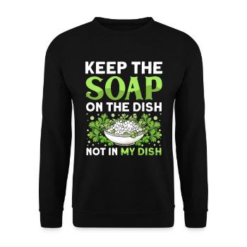 Coriander Day Coriander Hater Coriander - Unisex Sweatshirt - black - Front - Alina (178cm) & Michal (187cm)