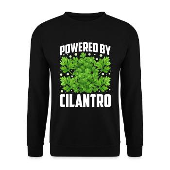 Coriander Day Coriander Hater Coriander - Unisex Sweatshirt - black - Front - Alina (178cm) & Michal (187cm)