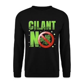 Coriander Day Coriander Hater Coriander - Unisex Sweatshirt - black - Front - Alina (178cm) & Michal (187cm)