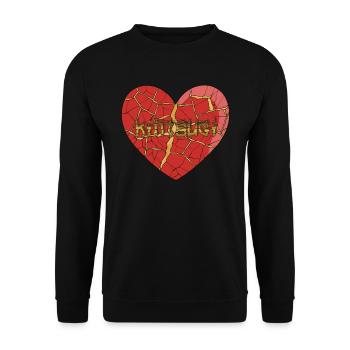 Kintsugi Kintsukuroi Imperfect japan - Unisex Pullover - Schwarz - Vorne - Alina (178cm) & Michal (187cm)