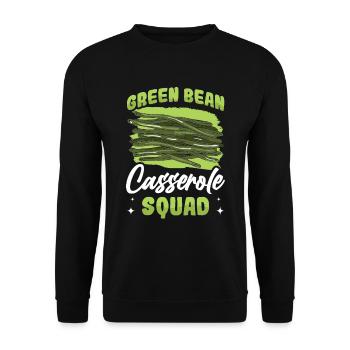 Casserole de Thanksgiving aux haricots verts - Sweat-shirt Unisexe - noir - Devant - Alina (178cm) & Michal (187cm)